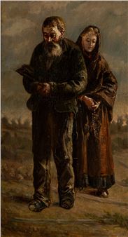 In prayer - Attilio Bizzozero