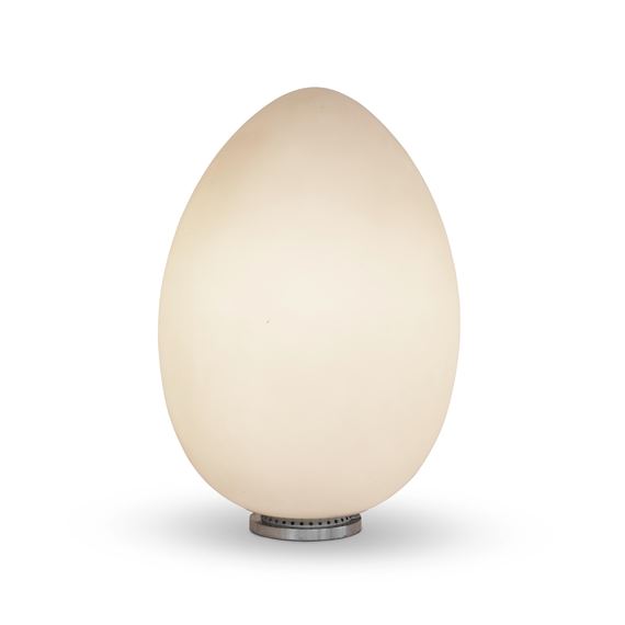 An "Egg" lamp by Ben Swildens. by Ben Swildens, 1969