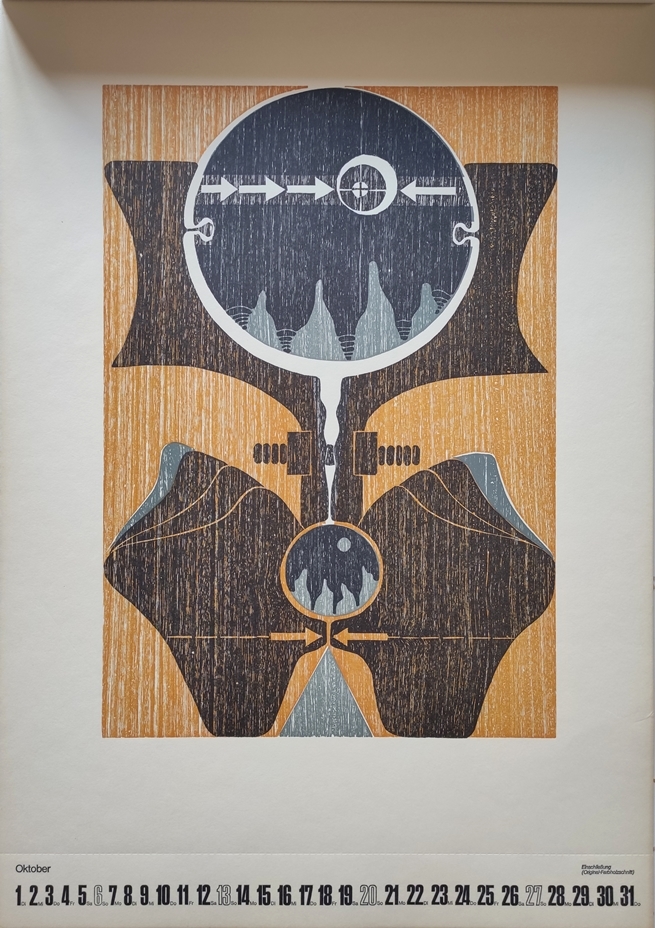 Manfred Degenhardt  Original Holzschnitte Kalender 1974 (1974)  MutualArt