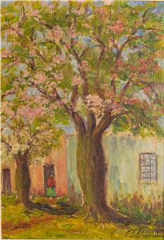 Fachada con árbol - Eduardo Benedetti