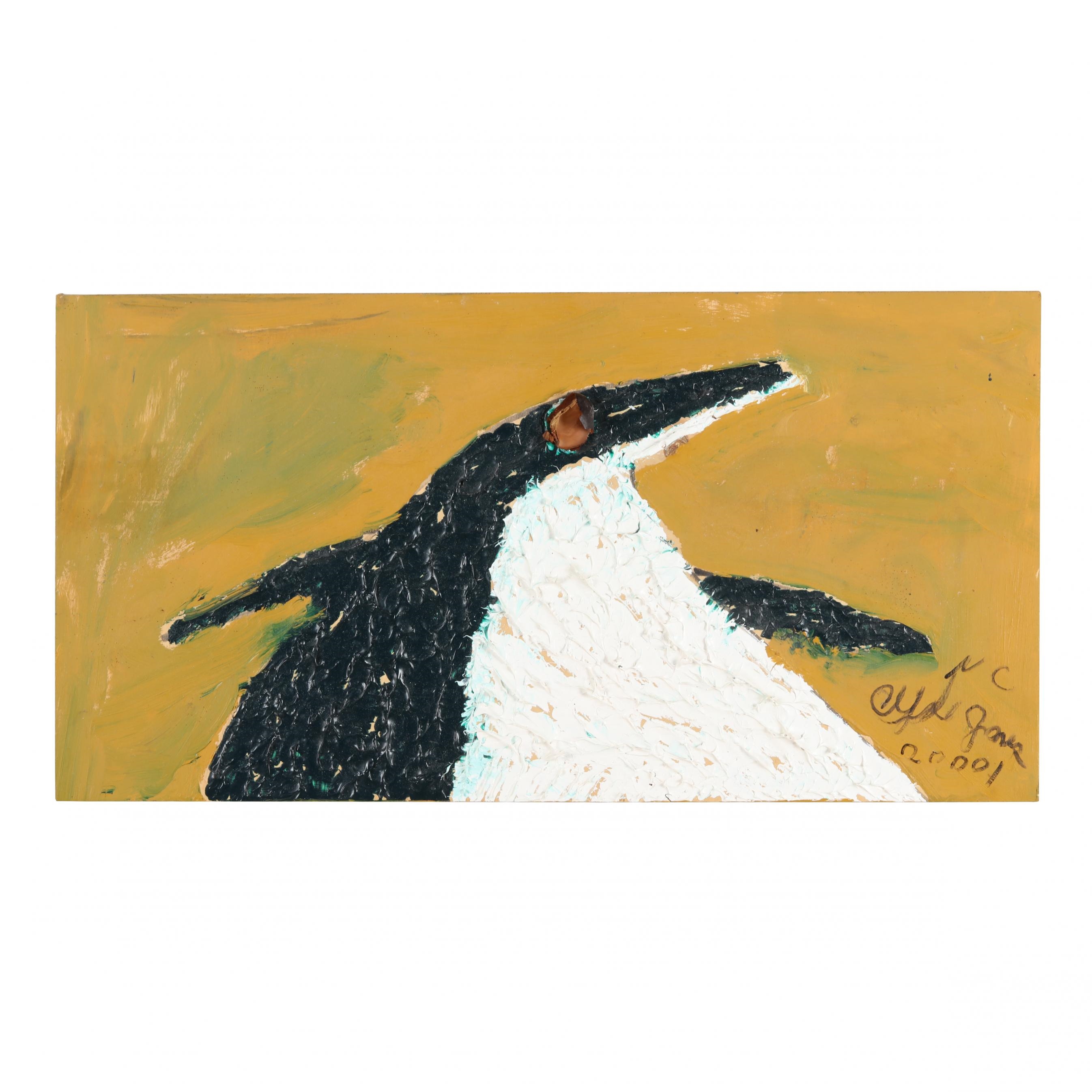 Clyde Jones | Folk Art Painting of Black Banded Fish (2008) | MutualArt