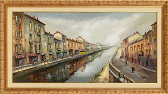 Milan the naviglio grande - Eugenio Mantegani