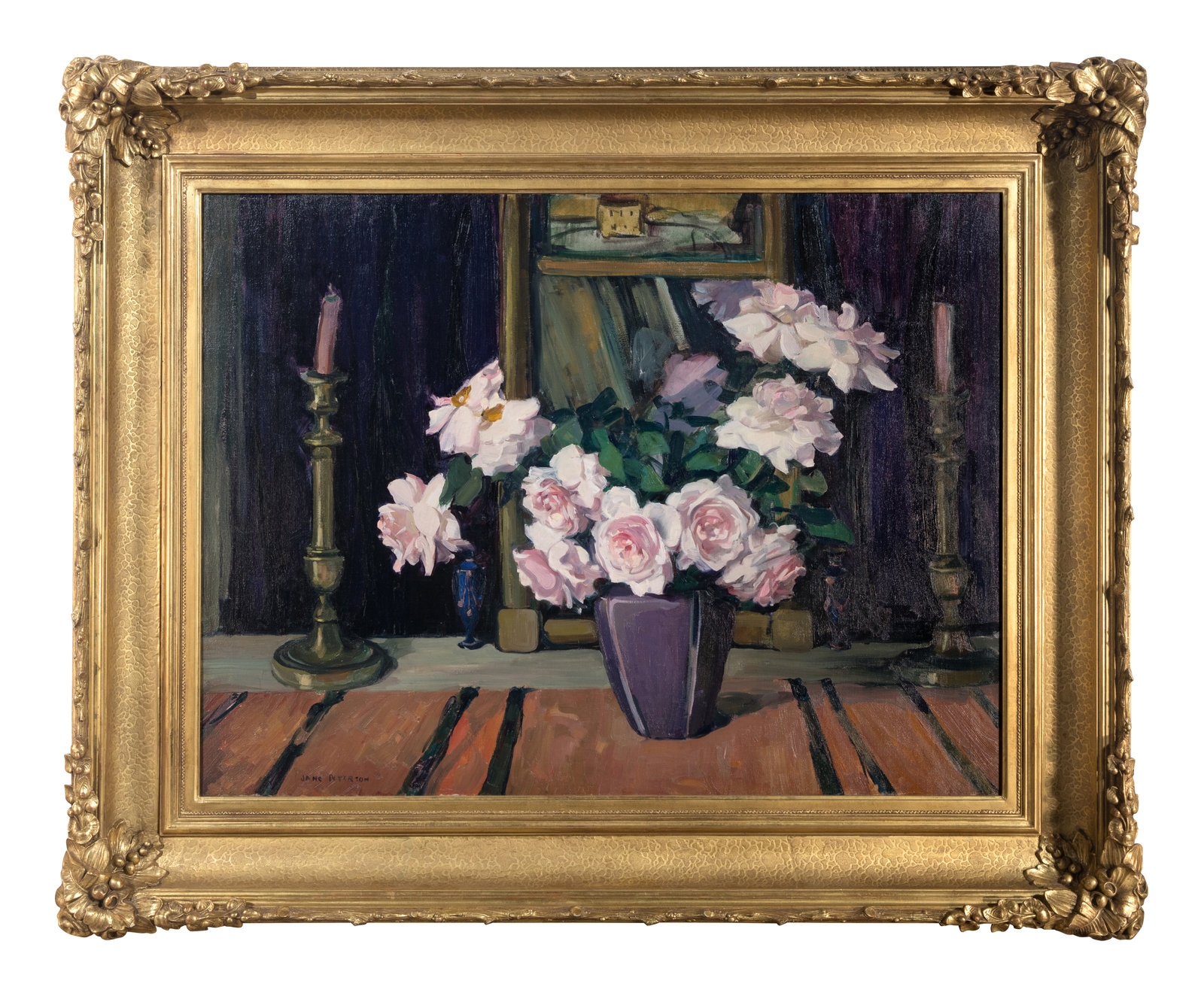 Jane Peterson | Still Life of Pink Roses | MutualArt