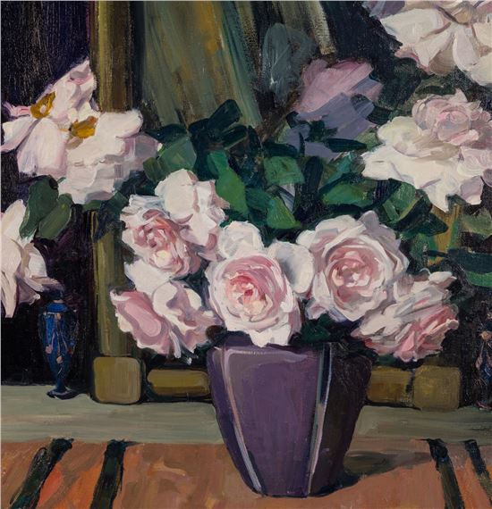 Jane Peterson | Still Life of Pink Roses | MutualArt