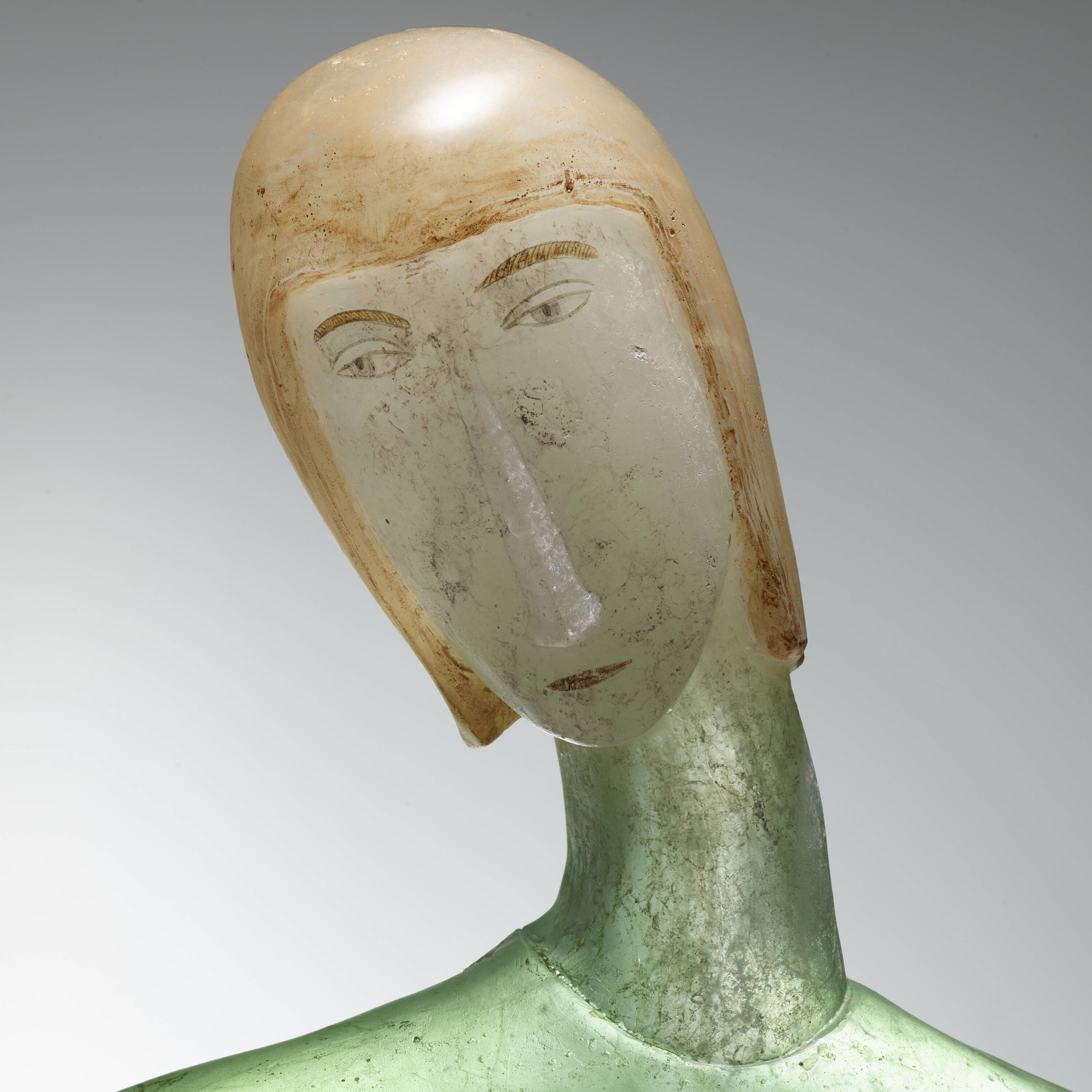 Artwork by Robin Grebe, Ablution, Made of painted cast glass, stone