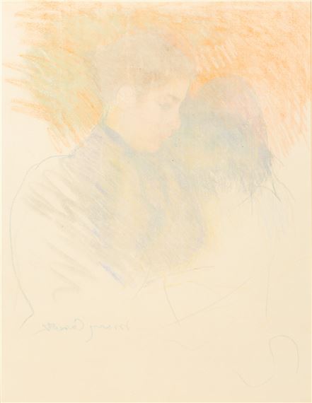 Young Woman Reflecting by Mary Cassatt