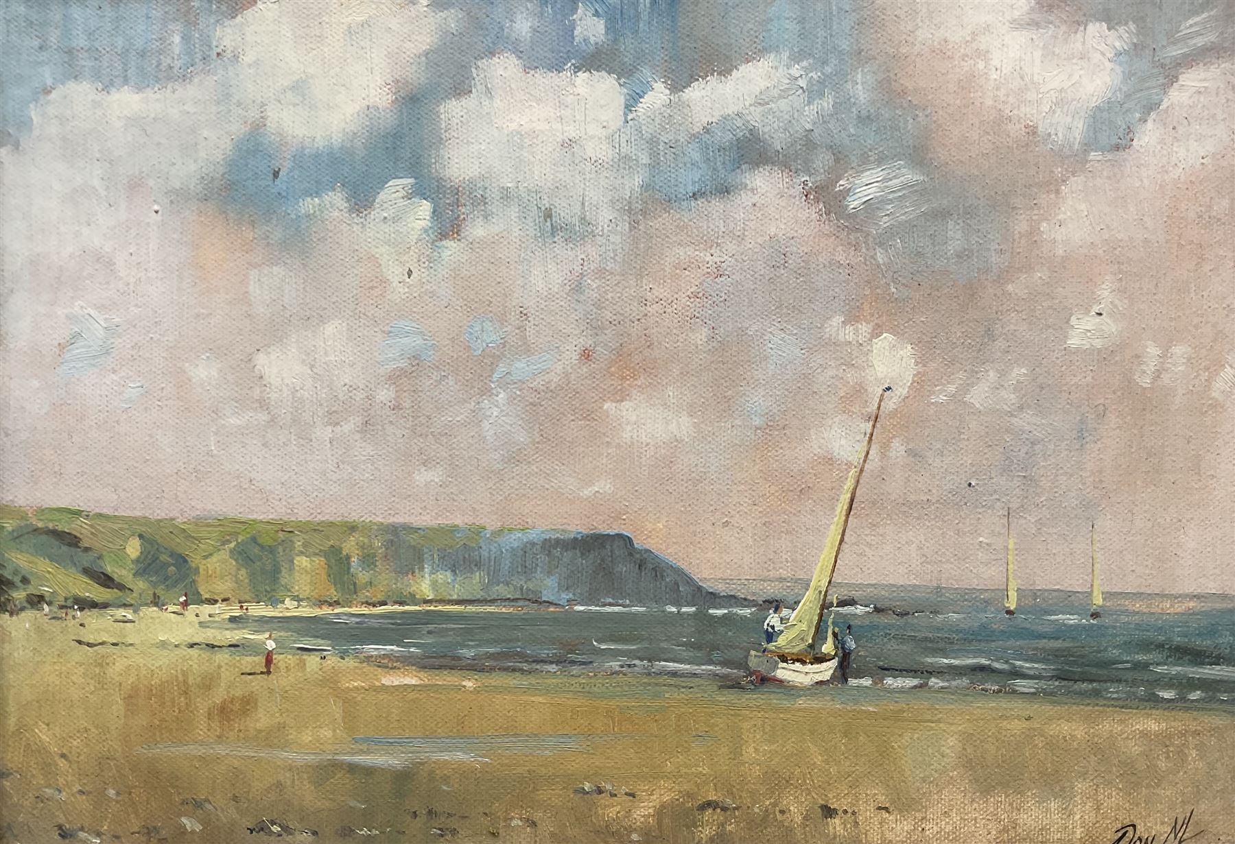 Don Micklethwaite Launching Yachts at Filey MutualArt