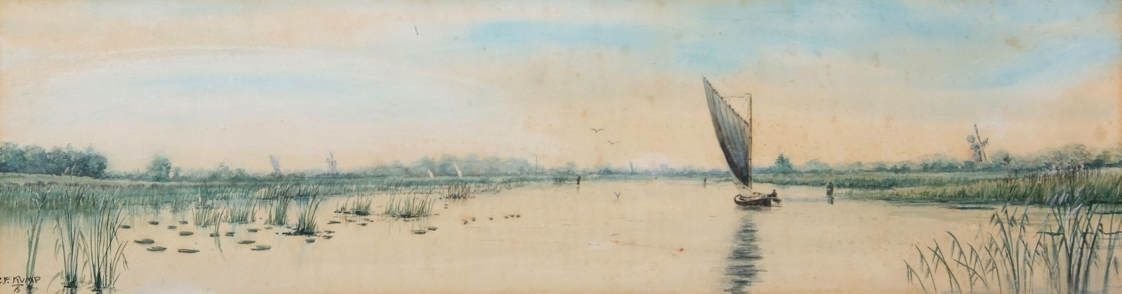 Charles Frederick Rump | 'Barton Broad Going North, Stalham and Barton ...