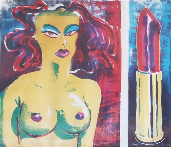 Red Lipstick by Braam Kruger, 1979