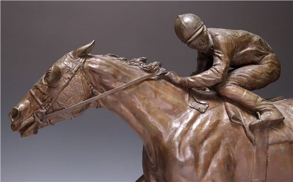 Jim Reno | JIM RENO (1929-2008) EQUESTRIAN BRONZE SECRETARIAT | MutualArt