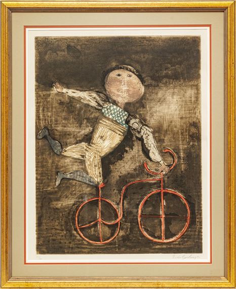 Graciela Rodo Boulanger (Bolivian, B. 1935) Lithograph on Paper H 25" W 19" by Graciela Rodo-Boulanger