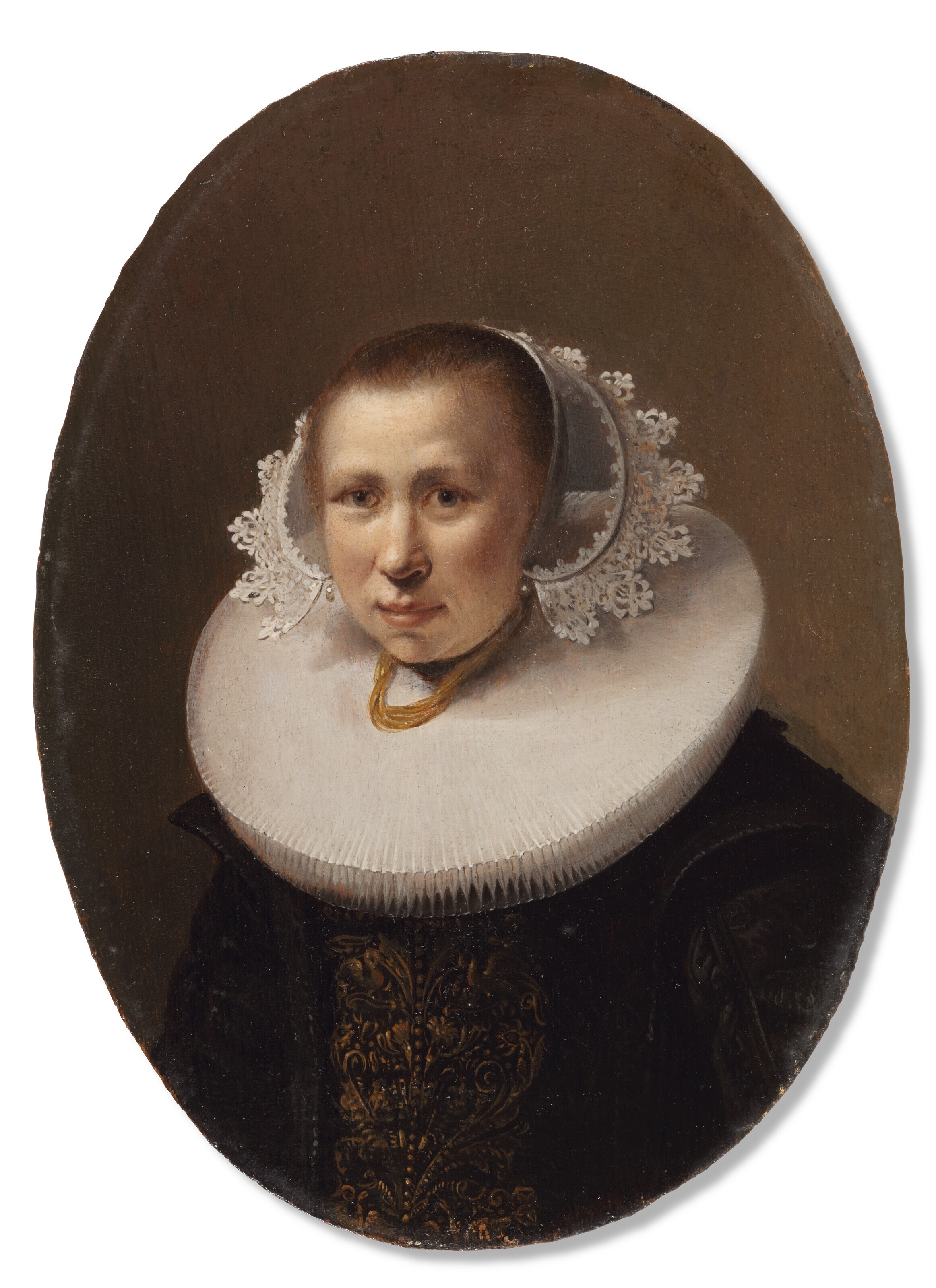 Pieter Jacobs Codde | Portrait of a young lady, aged 22, three-quarter ...
