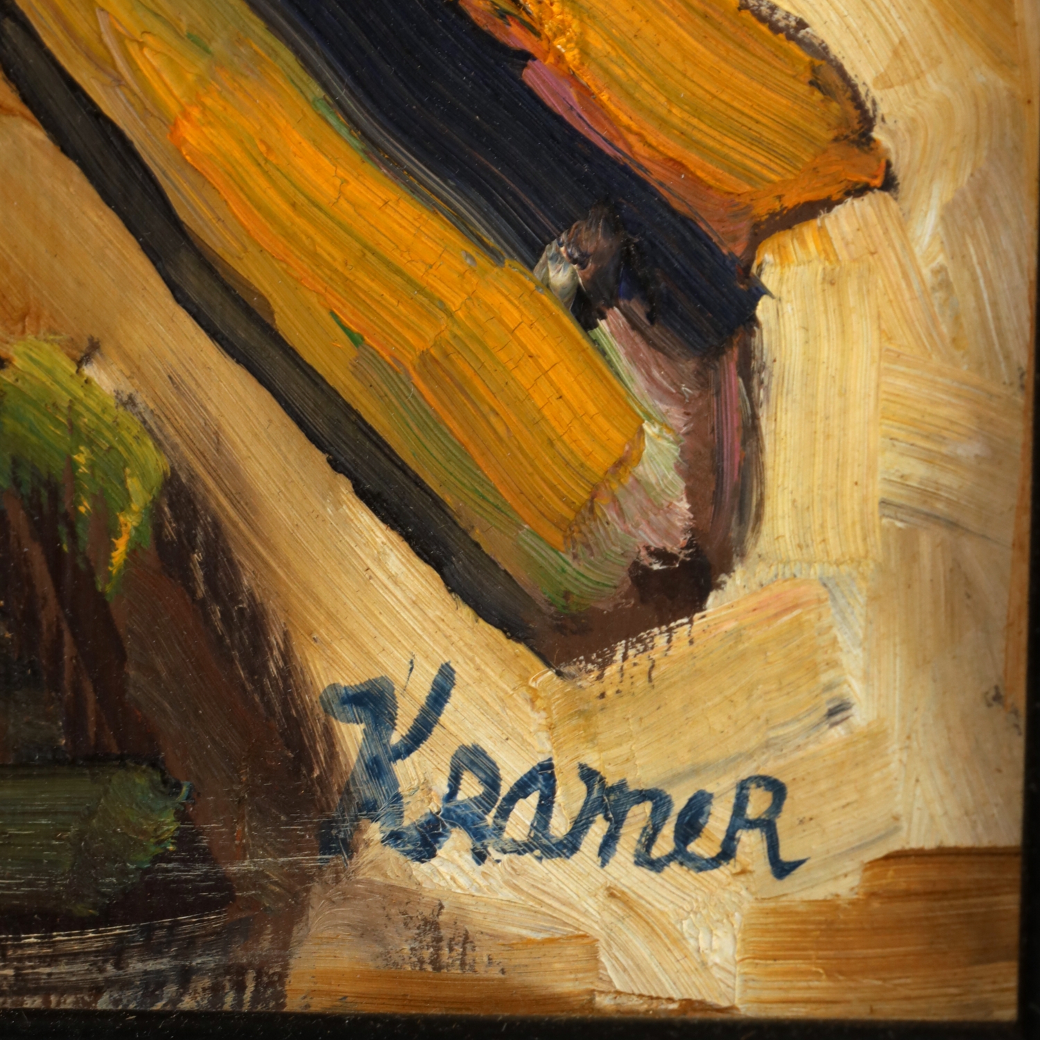 Artwork by Julius Kramer, Seagulls, Made of oil on board