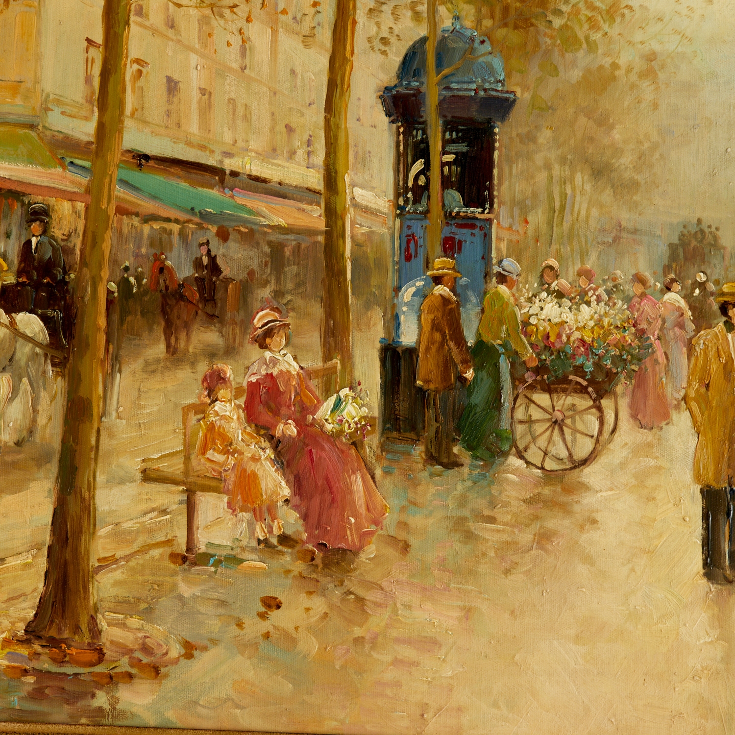 T. E. Penck | Flower vendor scene (1929) | MutualArt