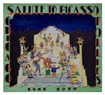 Salute to Picasso-Chicago Follies - Red Grooms