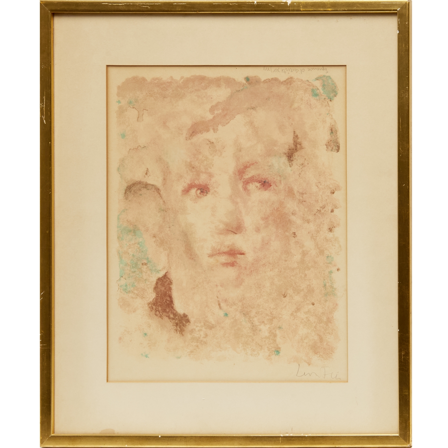 Artwork by Leonor Fini, Portrait of a Young Woman, Made of lithograph
