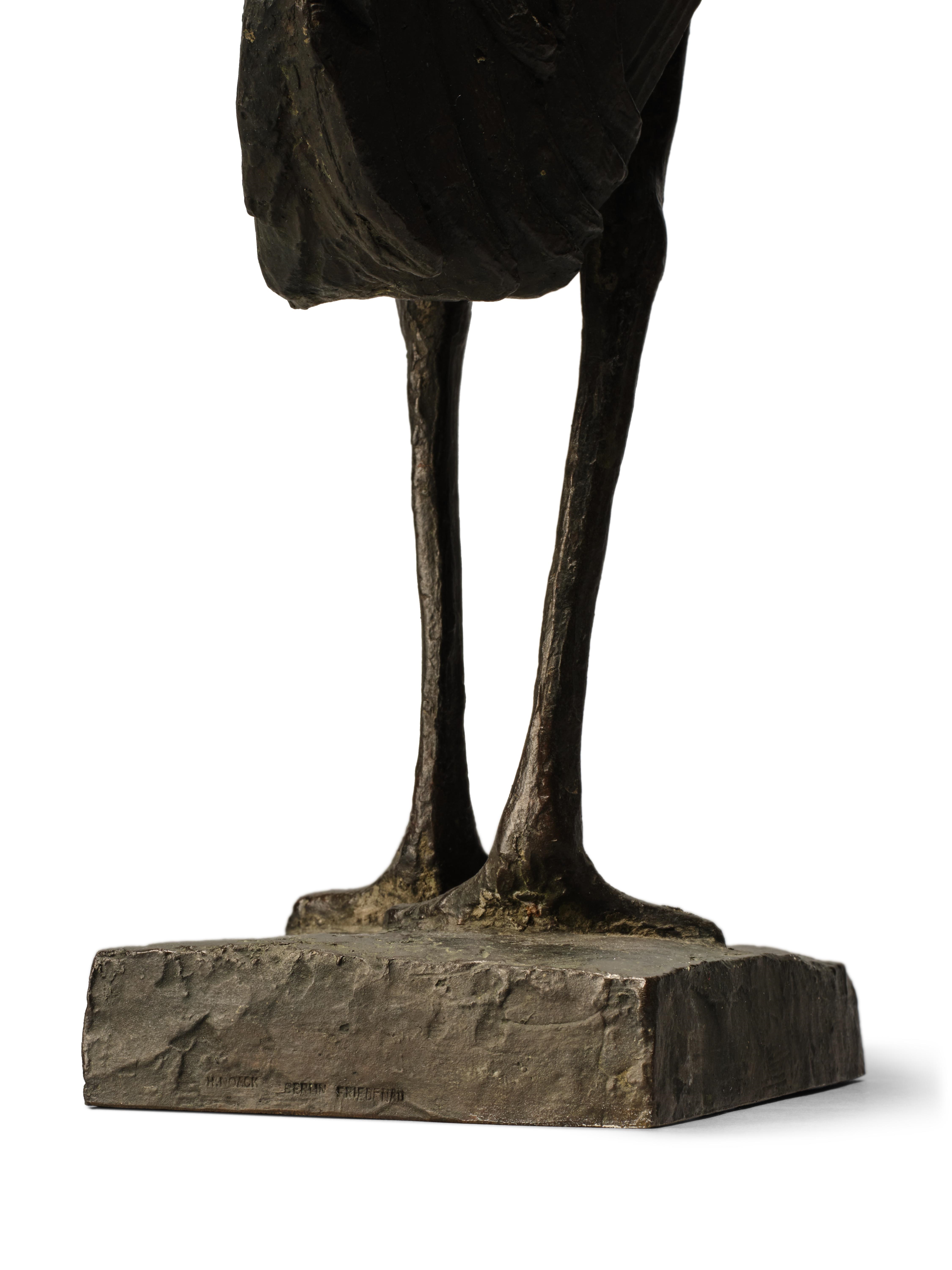 Artwork by Gerhard Marcks, Crane, Made of bronze