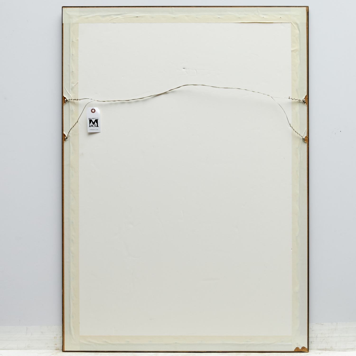 Artwork by Donald Axleroad, Icarus and the Giant Wave, Made of woodcut