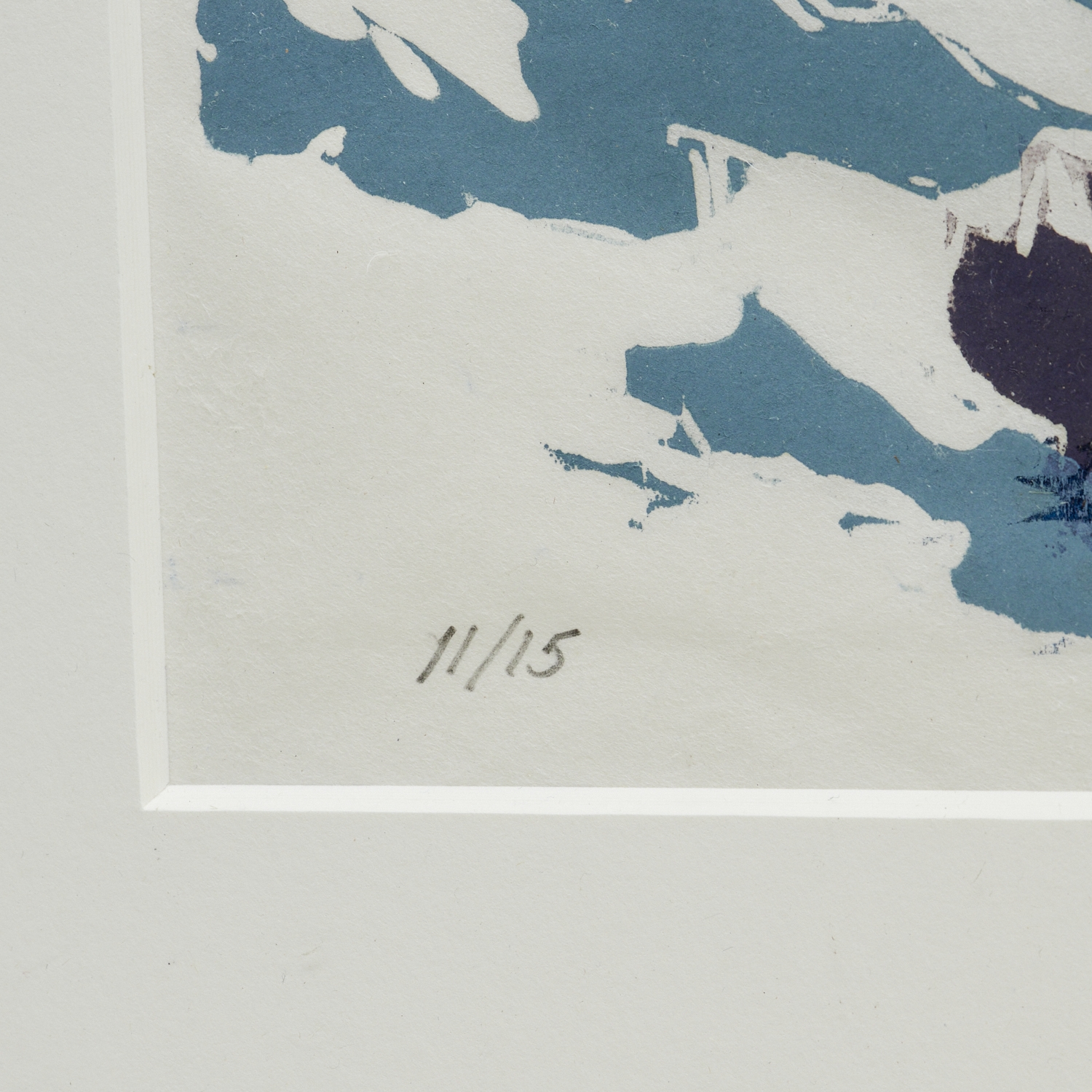 Artwork by Donald Axleroad, Icarus and the Giant Wave, Made of woodcut