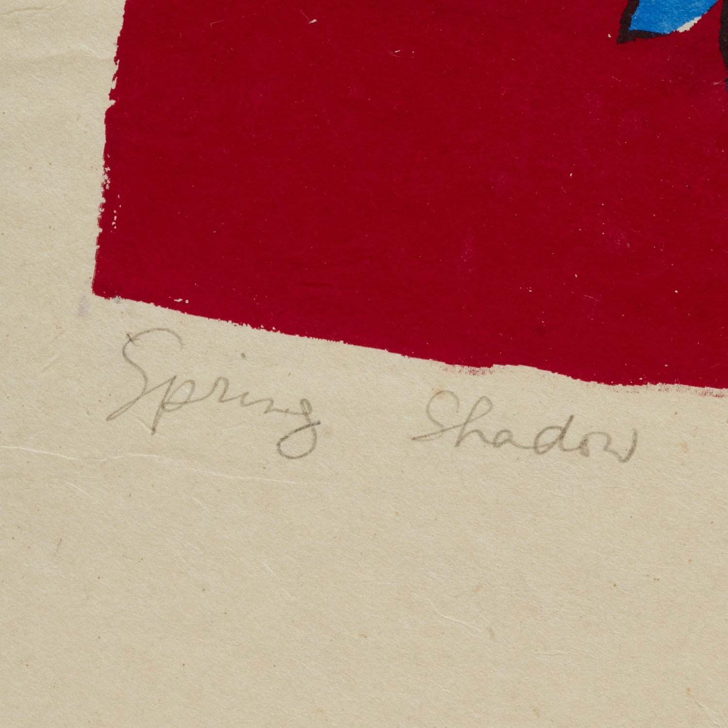 Artwork by Mayumi Oda, Spring Shadow, Made of screen print