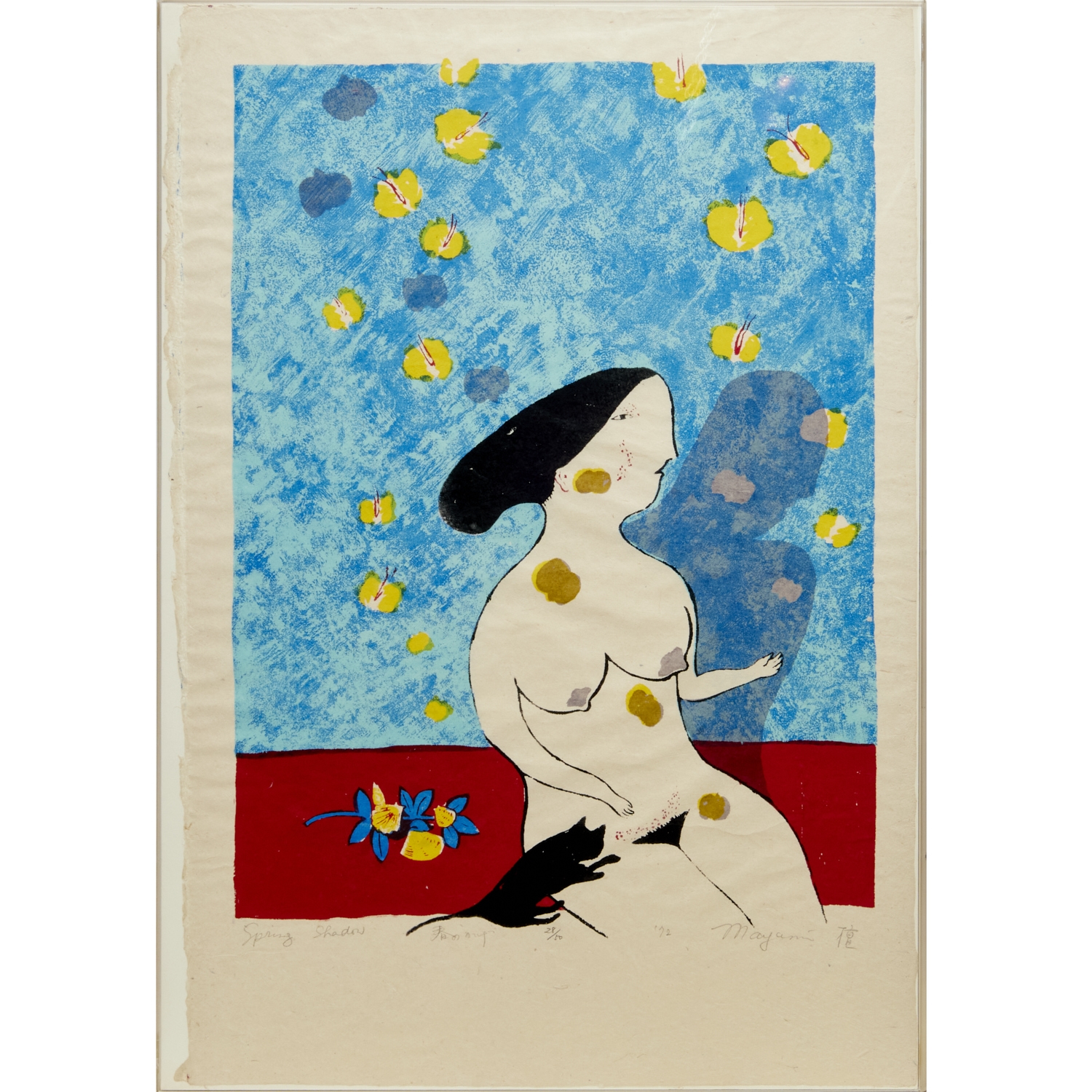 Artwork by Mayumi Oda, Spring Shadow, Made of screen print