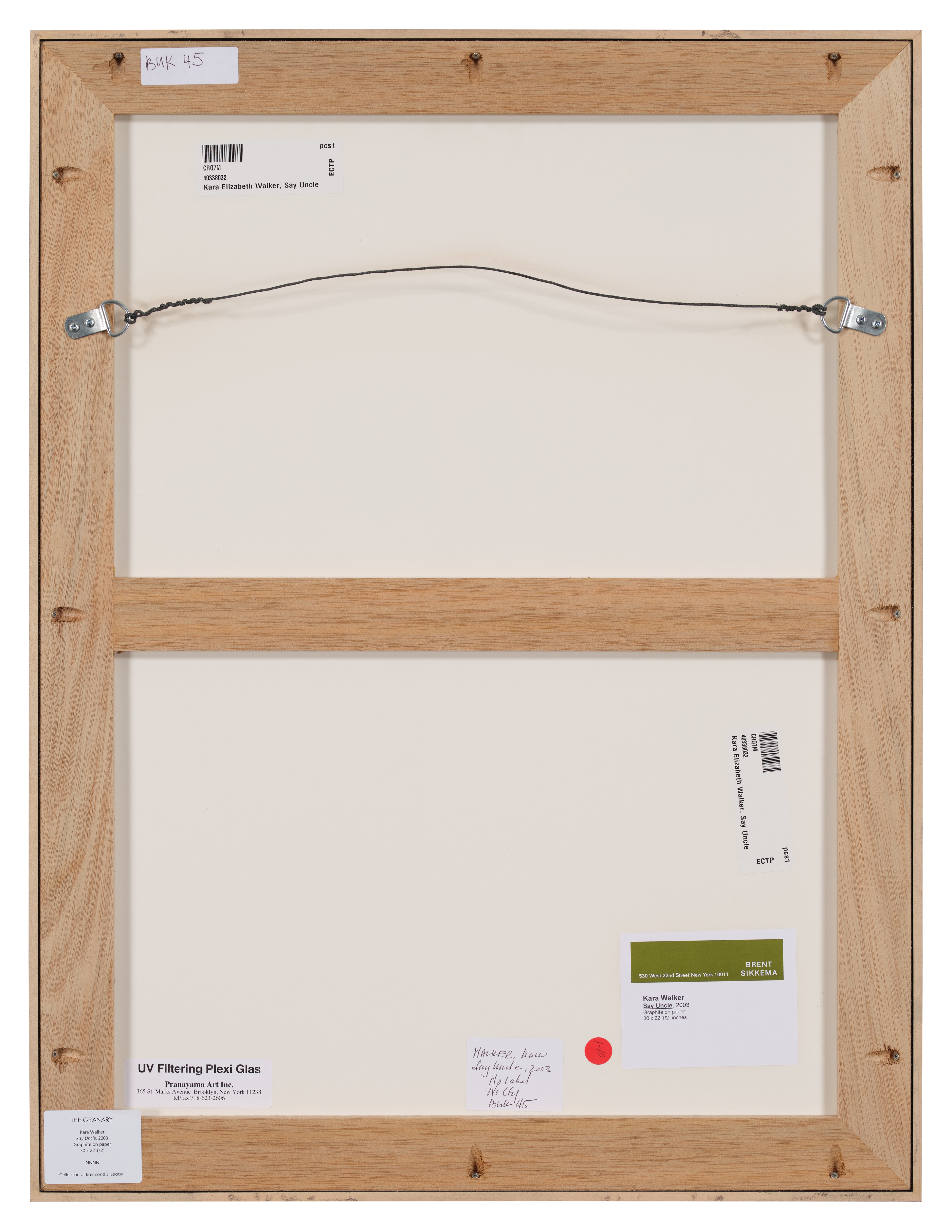 Artwork by Kara Walker, Say Uncle, Made of graphite on paper