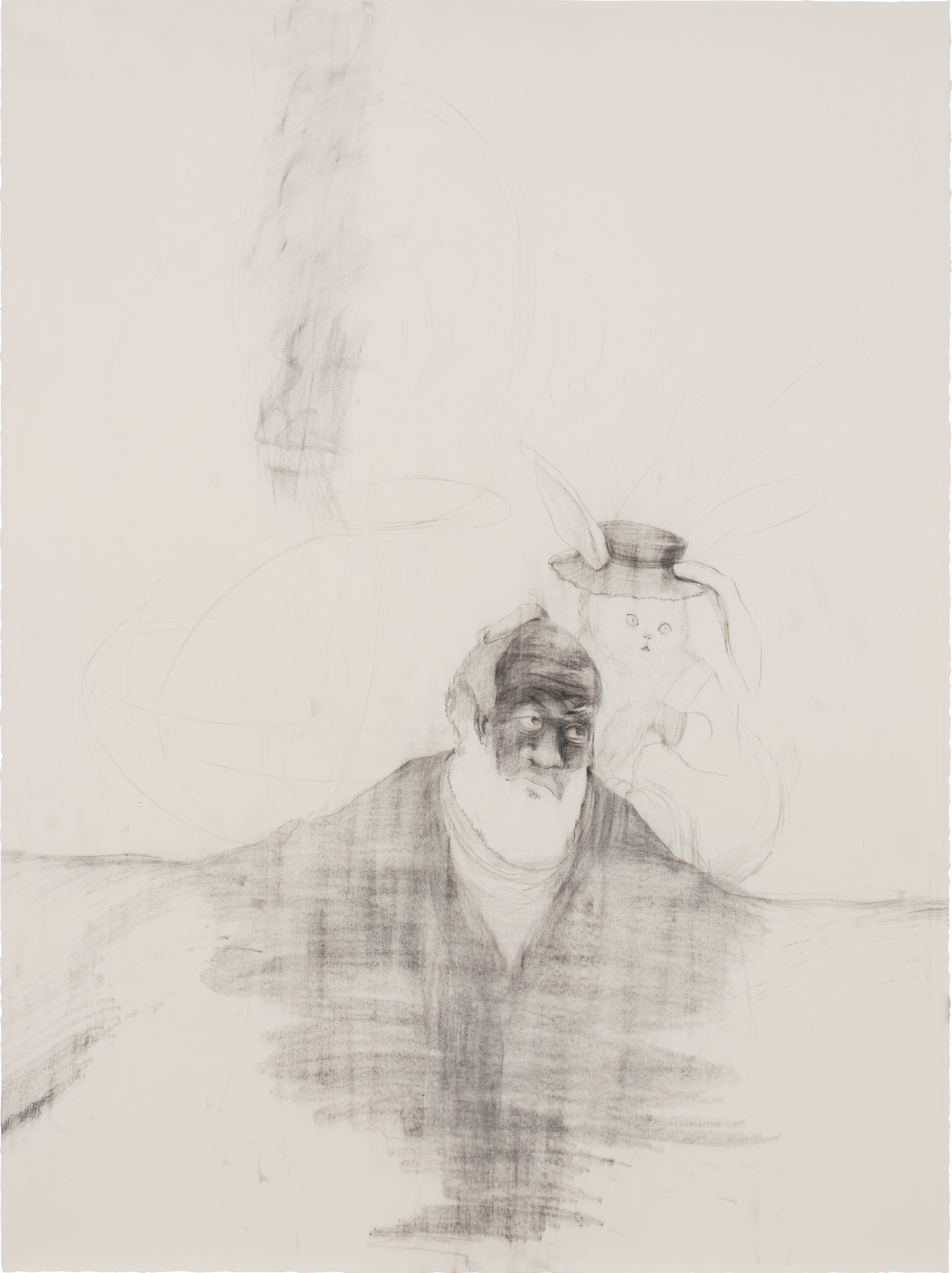 Artwork by Kara Walker, Say Uncle, Made of graphite on paper