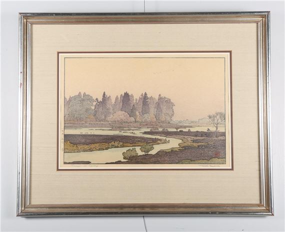 Morinji in Spring by Toshi Yoshida, 1951