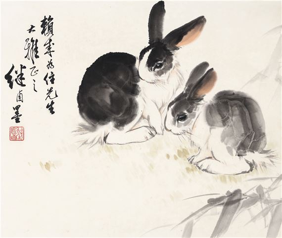 Liu Jiyou | TWO RABBITS | MutualArt