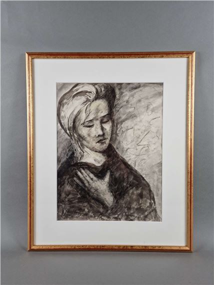 "Portrait de dame" by Georges Creten, 1946