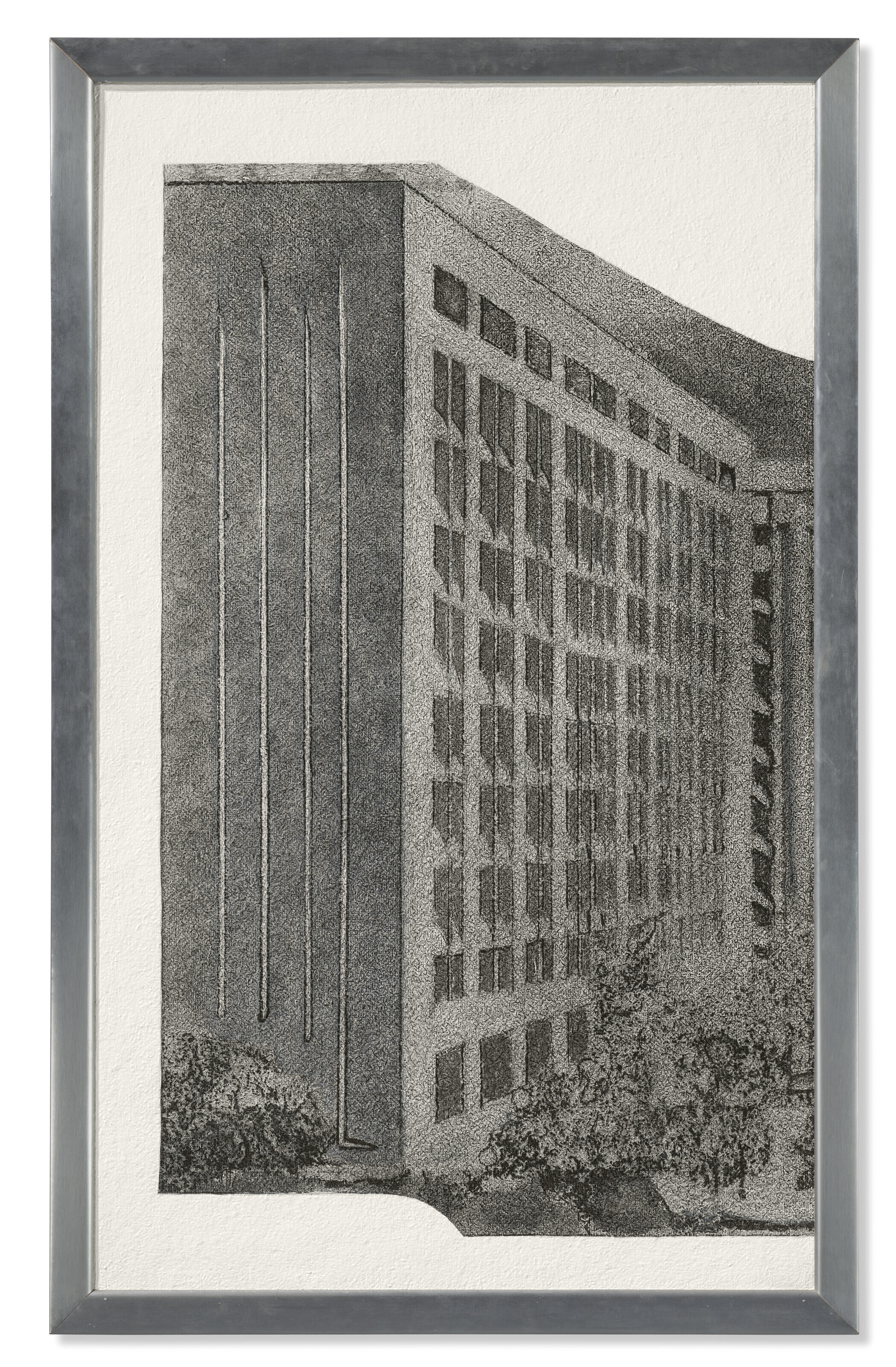 Artwork by Richard Artschwager, School, Made of acrylic on Celotex; in an artist's frame