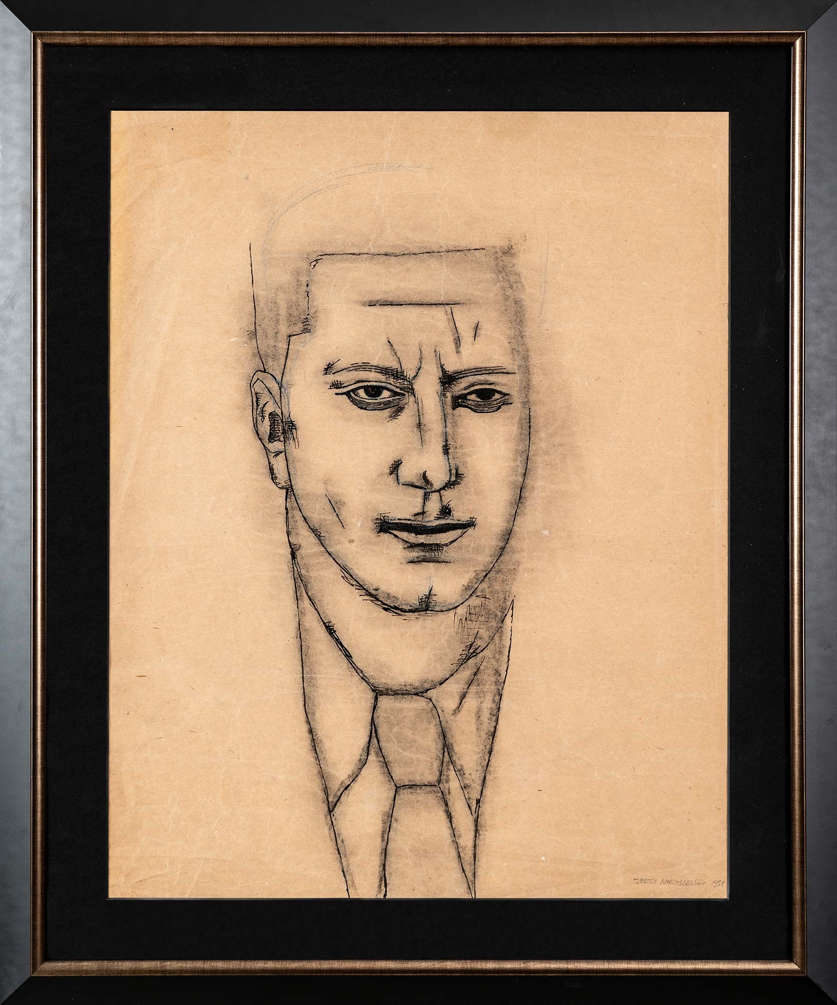 Szkic do obrazu Portret mężczyzny