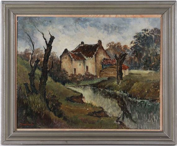 Huisje aan de waterkant by Frans Ronda