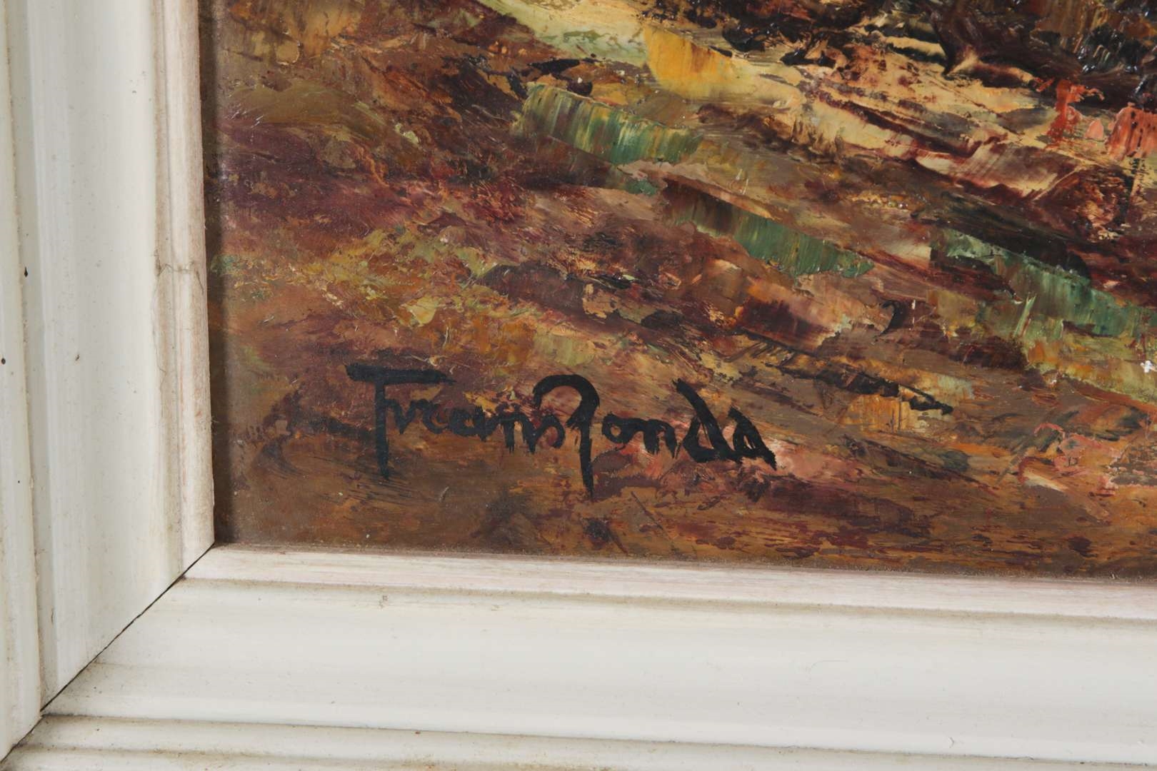 Artwork by Frans Ronda, Waterlandschap, Made of board