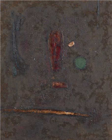 "Arrangement of forms - icon" by Jerzy Rosolowicz, 1958