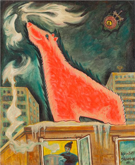 "My pink bear by Krzysztof Skarbek, 88