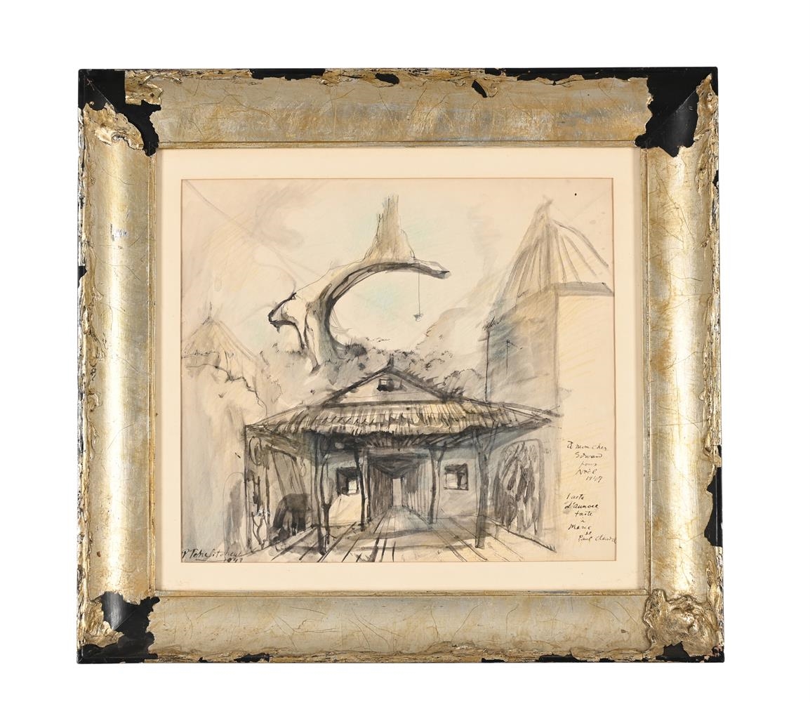 Pavel Tchelitchew | THEATRE DESIGN FOR THE FIRST ACT OF 'L'ANNONCE ...