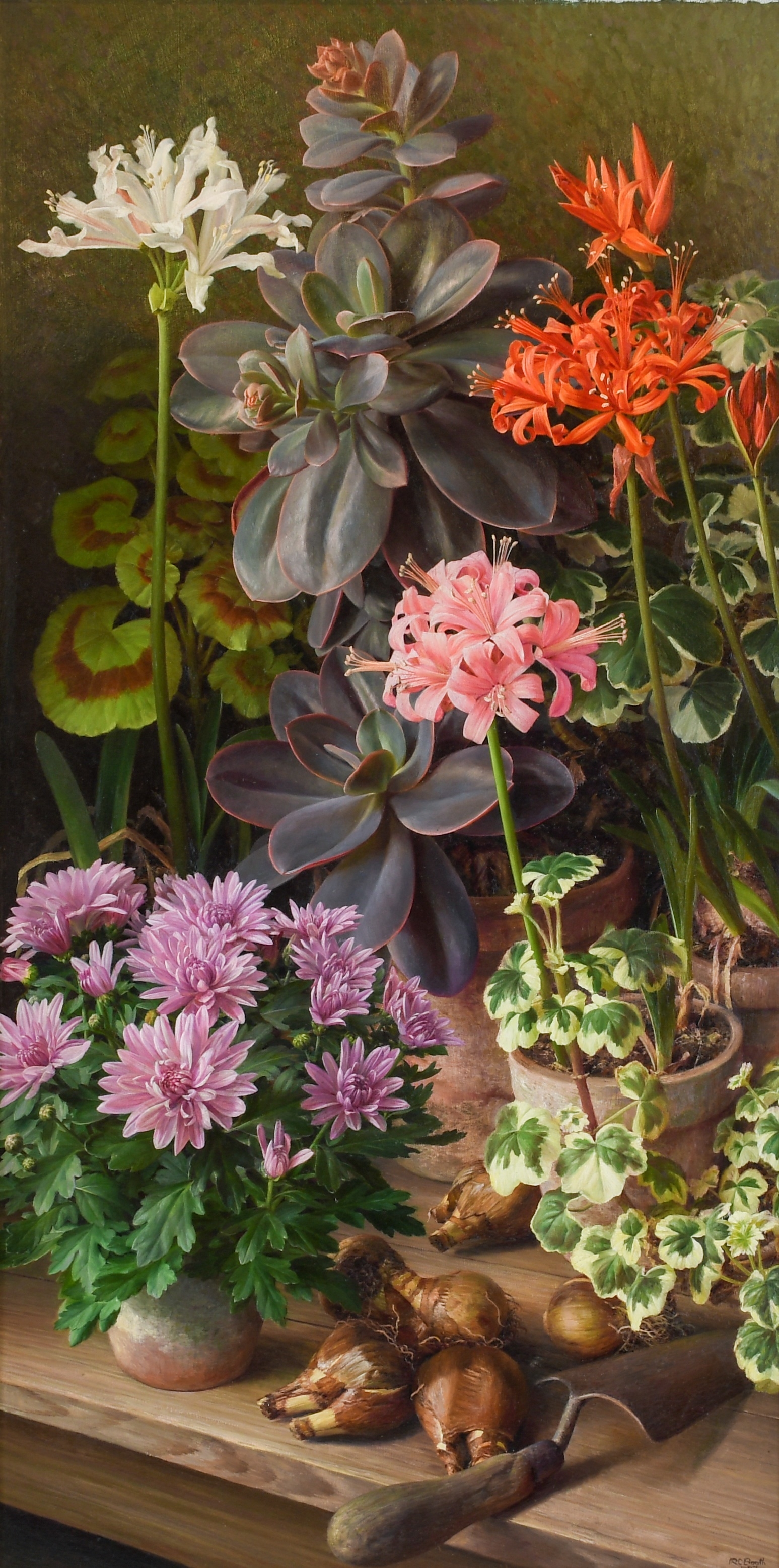“October Flowers” by Raymond Booth, 1987