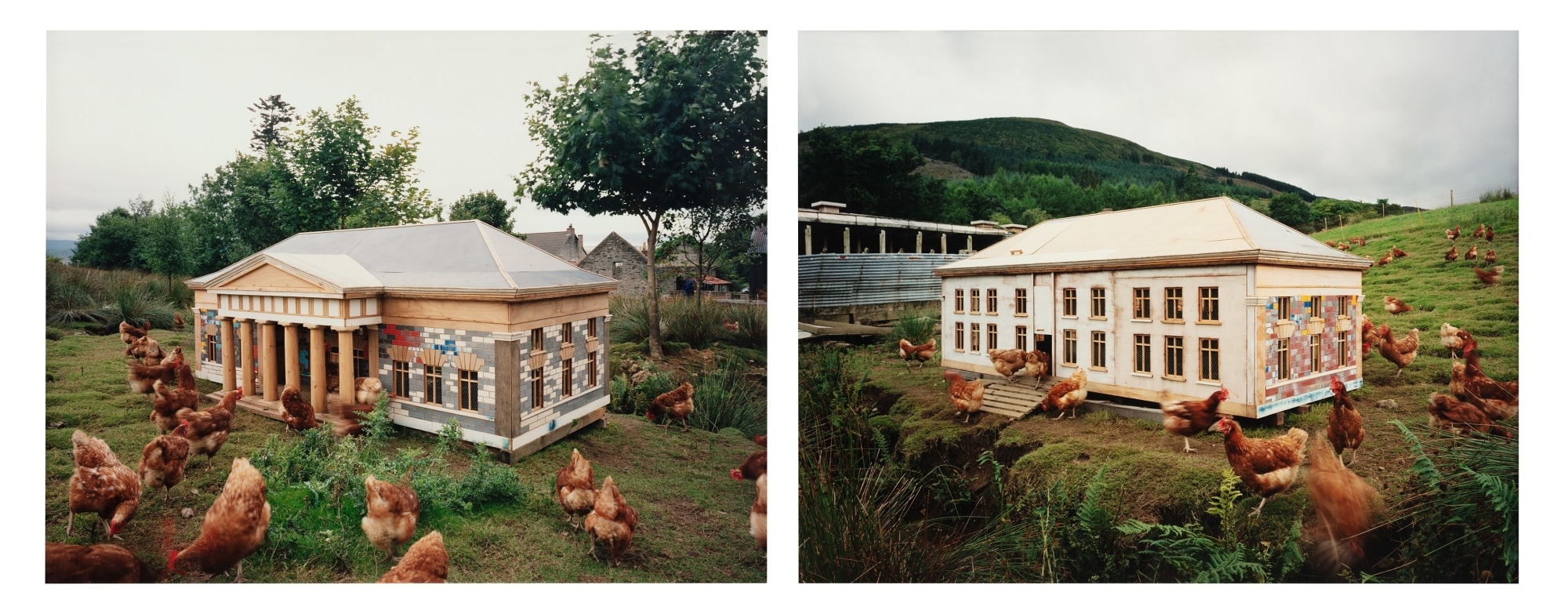 Artwork by Simon Starling, Burn, Made of chromogenic print, mounted to Sintra, in 2 parts