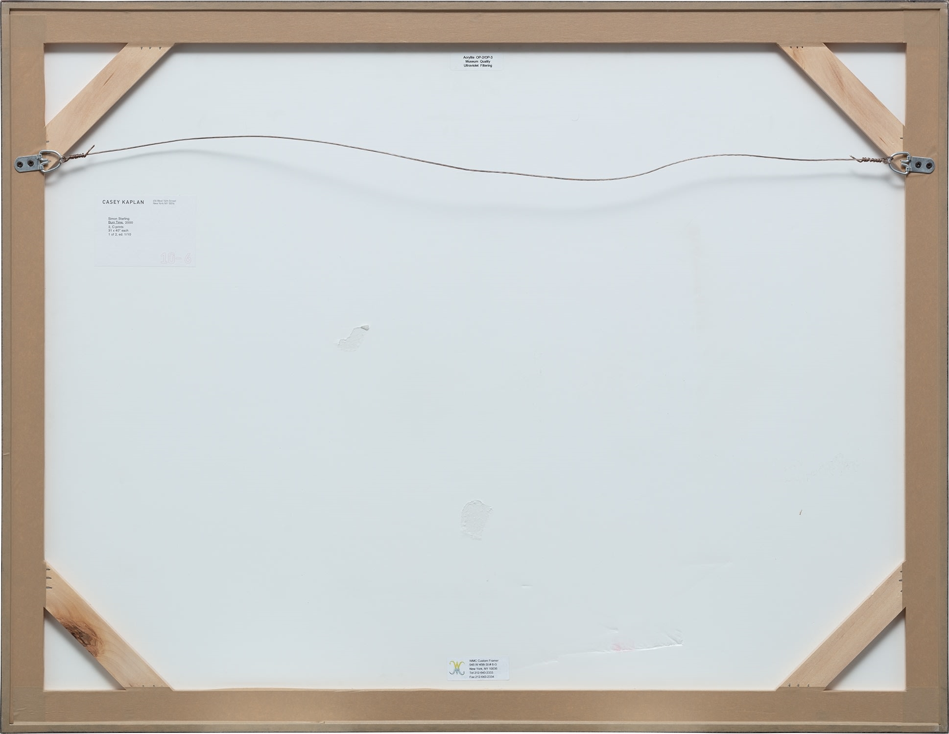 Artwork by Simon Starling, Burn, Made of chromogenic print, mounted to Sintra, in 2 parts