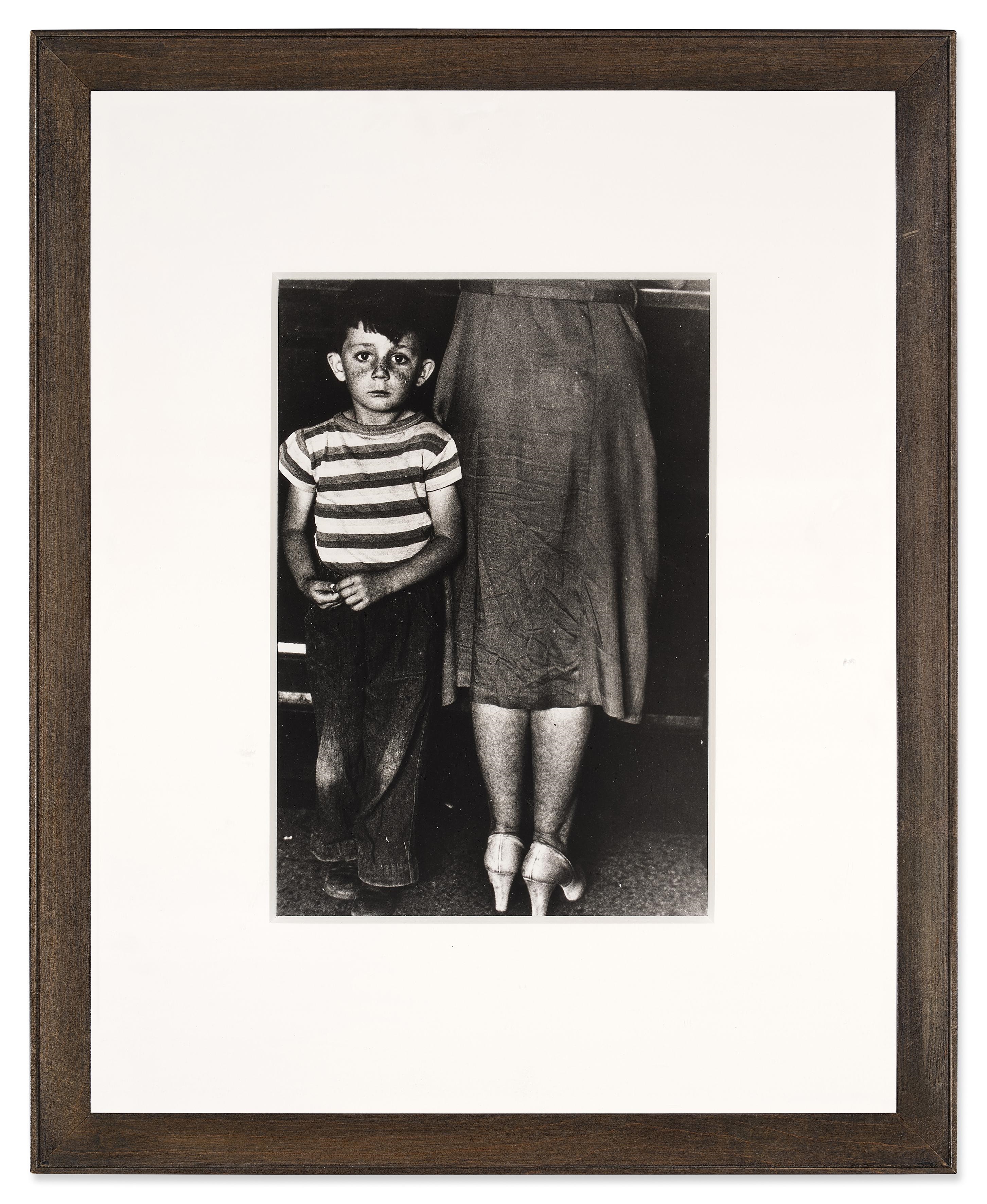 Artwork by Gordon Parks, Mother and Child in a Bar, Blind River, Ontario, Made of gelatin silver print
