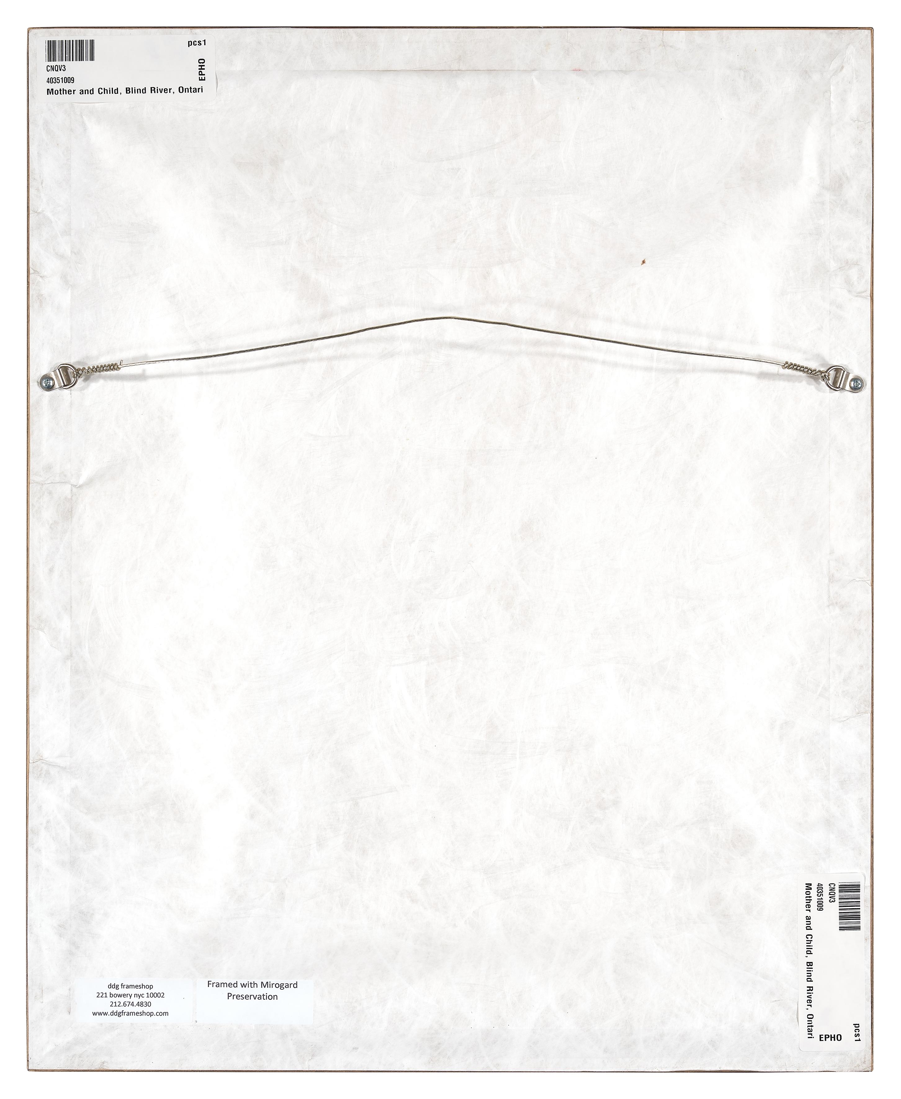 Artwork by Gordon Parks, Mother and Child in a Bar, Blind River, Ontario, Made of gelatin silver print