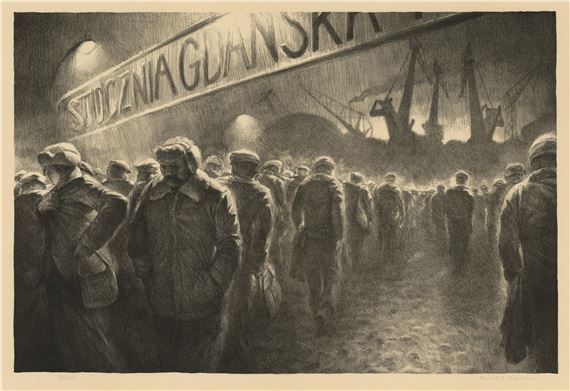 Shipyards, Gdansk by Richard C. Harden, 1983