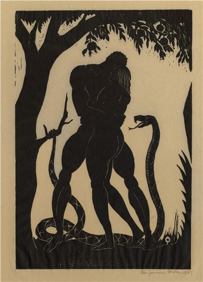 Adam and Eve by Benjamin Miller, 1927