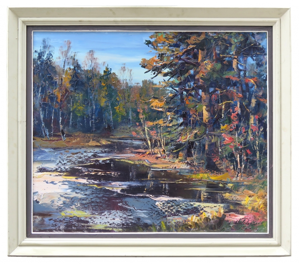 Artwork by Harijs Veldre, March 1989, Made of oil on canvas