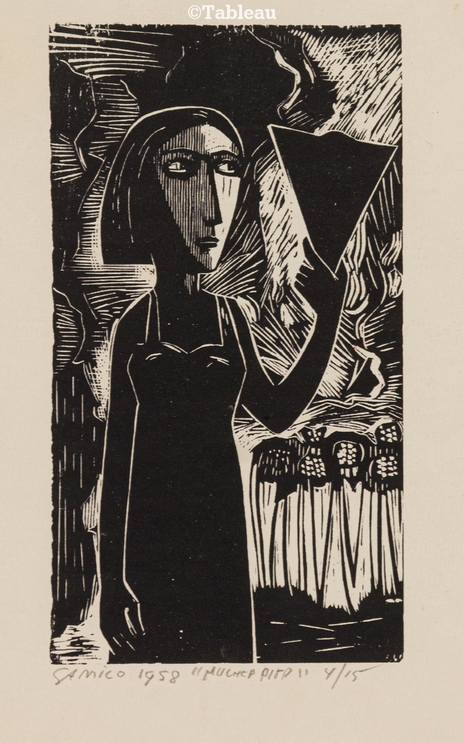 "Mulher pira" by Gilvan José Meira Lins Samico, 1958