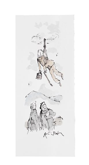 Quentin Blake | Airborne (unframed) (2023) | MutualArt