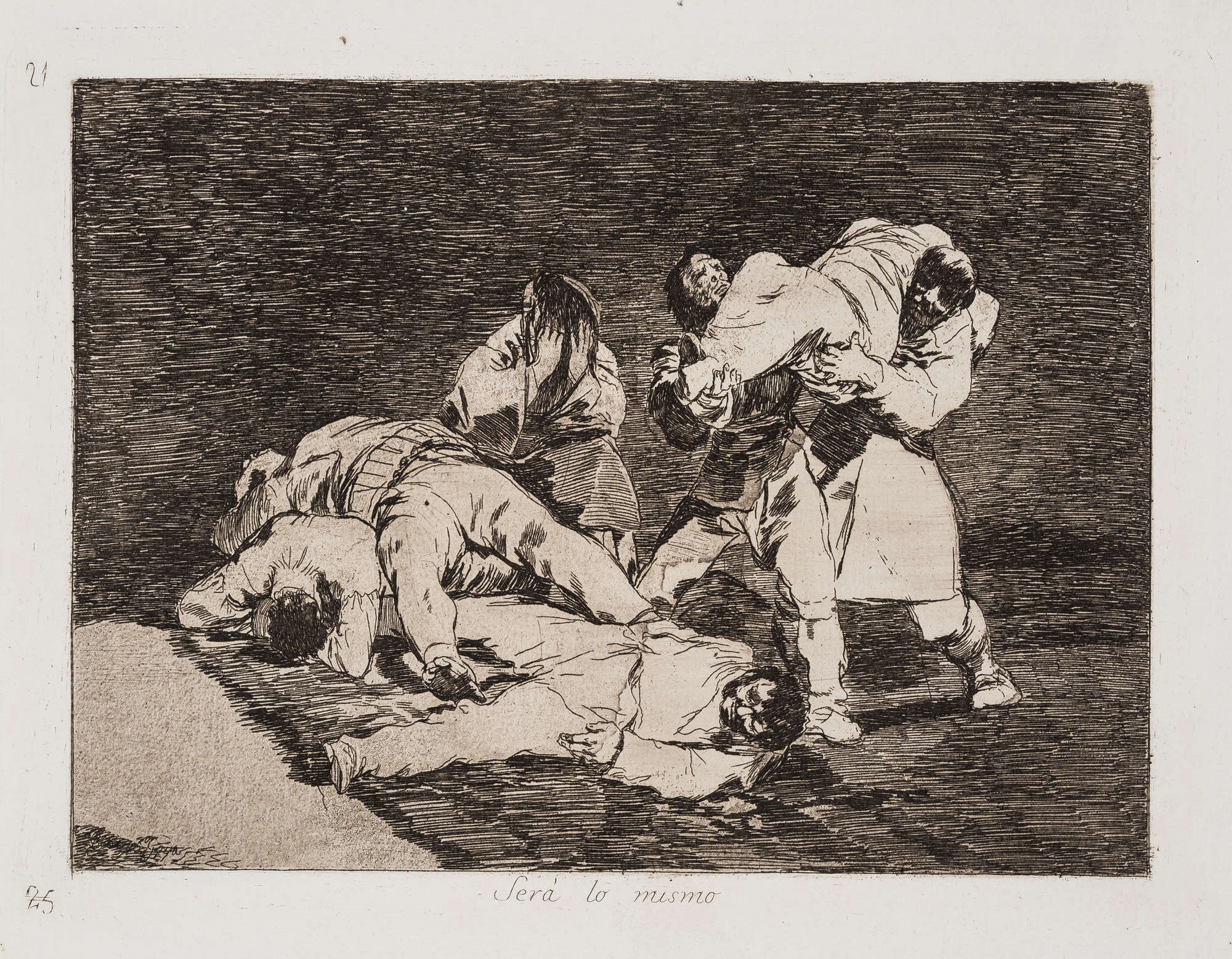 Artwork by Francisco José de Goya y Lucientes, Three plates from 'The Disasters of War', Made of etchings and aquatint