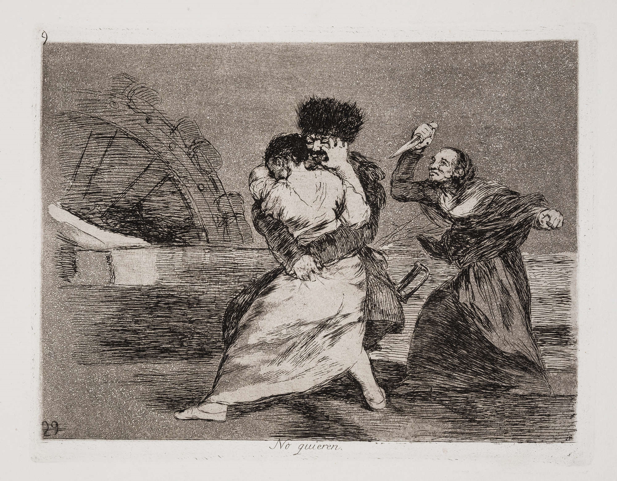 Artwork by Francisco José de Goya y Lucientes, Three plates from 'The Disasters of War', Made of etchings and aquatint