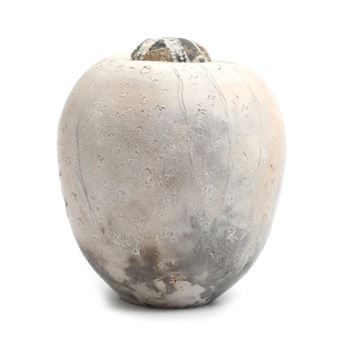 A ceramic jar with an echinoids lid - Kirsten Holm